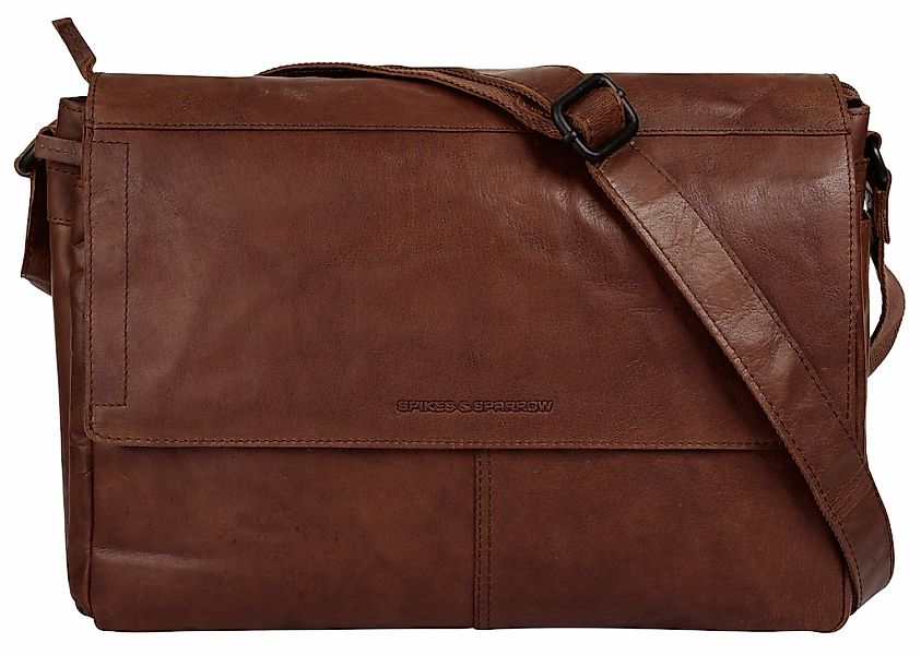 Spikes & Sparrow Messenger Bag echt Leder günstig online kaufen