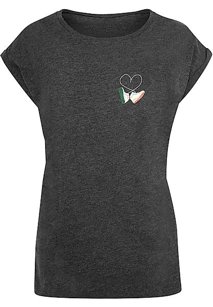 MisterTee Kurzarmshirt "MisterTee Damen Ladies Kicks Love EMB Tee", (1 tlg. günstig online kaufen