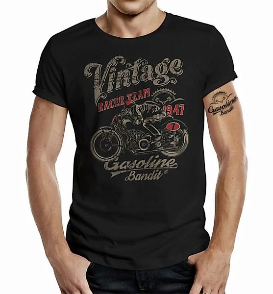 GASOLINE BANDIT® T-Shirt im original Design für Biker: Vintage Racer Farbe günstig online kaufen