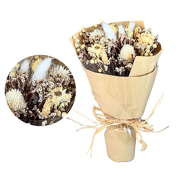 Trockenblume Trockenblumenstrauß Deko-Blumen im Boho-Stil Trockenblumen günstig online kaufen