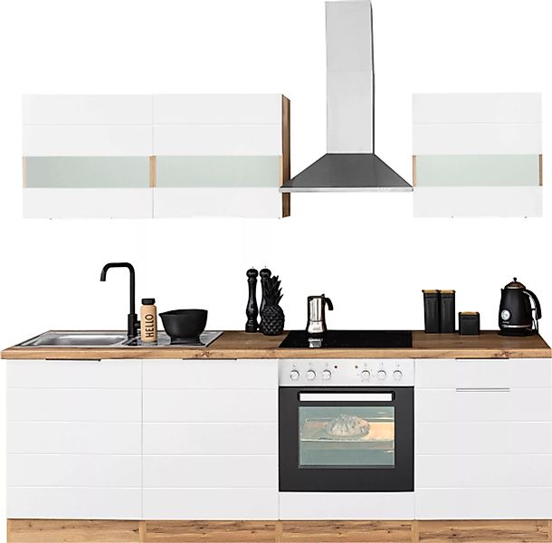 HELD MÖBEL Küche "Luhe", 240 cm breit, wahlweise mit oder ohne E-Geräten, g günstig online kaufen