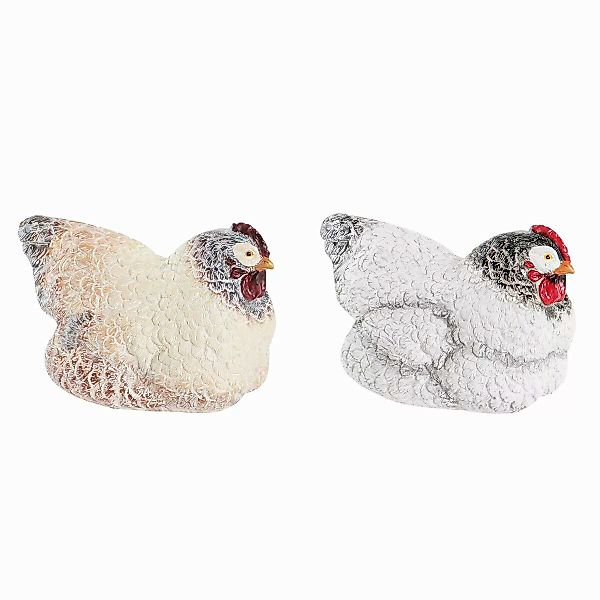 Deko-figur Dkd Home Decor Harz Huhn (22,5 X 13 X 13,5 Cm) (2 Stück) günstig online kaufen