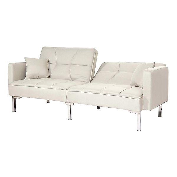 MCW Schlafsofa K65 Stoff/Textil Creme-Beige günstig online kaufen