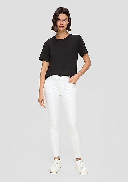 s.Oliver Chinos Hose Schmale Hose aus Baumwollstretch mit Ziernähten günstig online kaufen