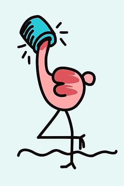 queence Leinwandbild »Flamingo« Kunst   Motivationsbilder   Vogelbilder Pre günstig online kaufen