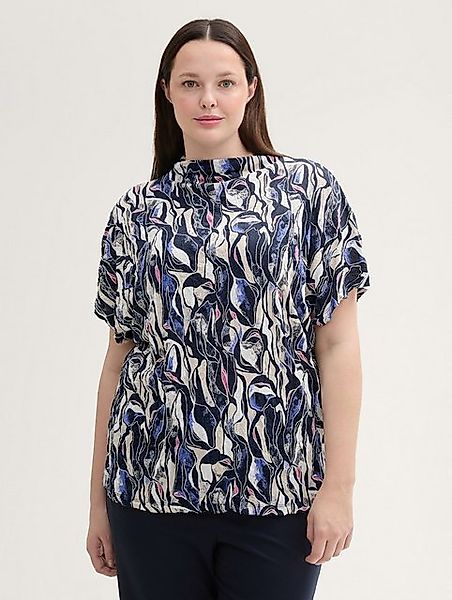 TOM TAILOR PLUS T-Shirt Plus Size - T-Shirt in Crinkle-Optik günstig online kaufen