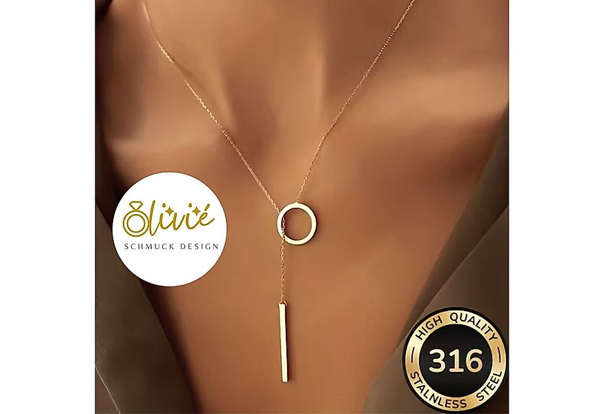 XCOAST Edelstahlkette Elegante Damen Glow Gold Halskette (y halskette damen günstig online kaufen