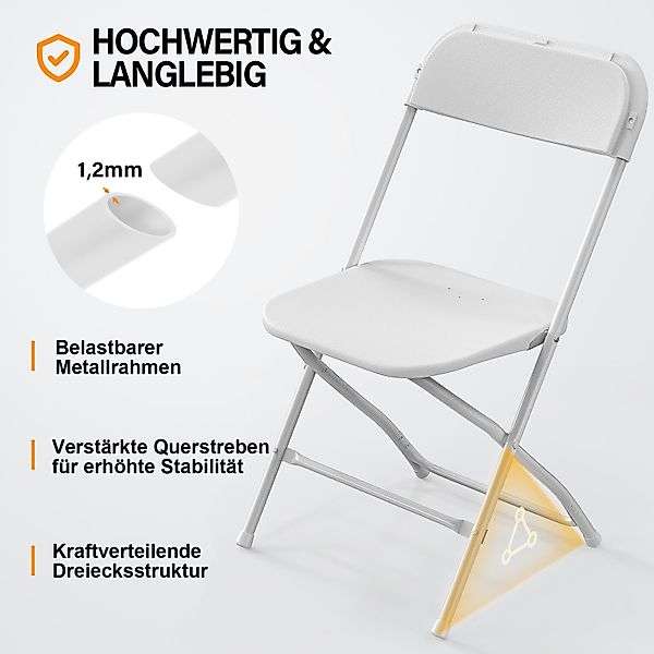 VINGLI Klappstuhl Klappstühle 2er/4er/6er/8er/10/12er Set, Gartenstuhl günstig online kaufen