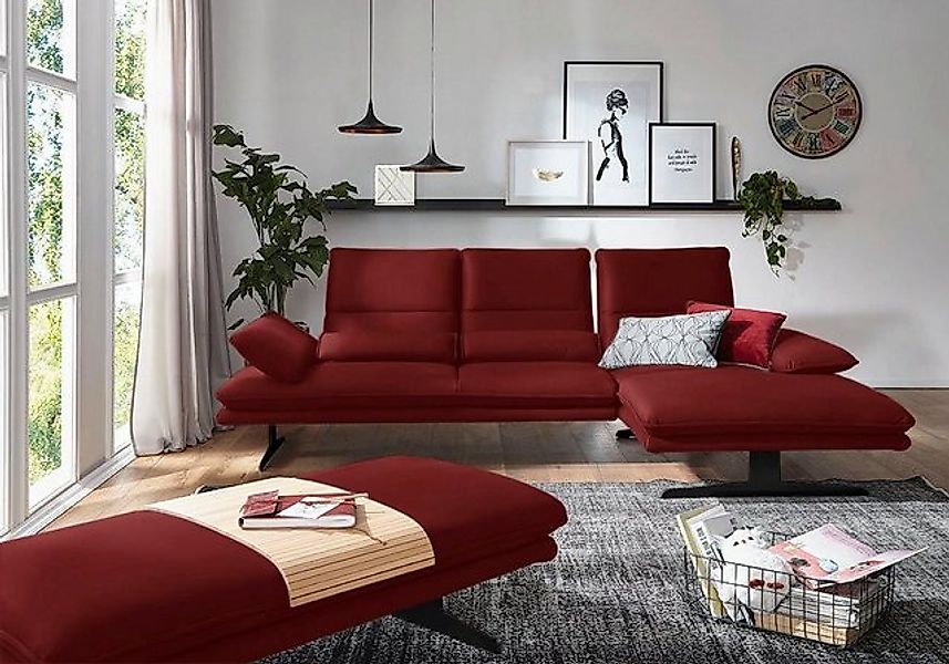 W.SCHILLIG Ecksofa broadway, Designsofa mit tollem Sitzkomfort, Sitztiefenv günstig online kaufen