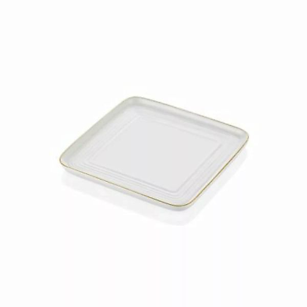 THE MIA Drop viereckige Servierplatte - 26 cm gold günstig online kaufen