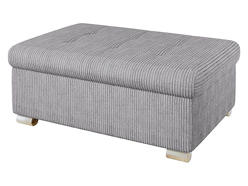 MIRJAN24 Polsterhocker Niko Groß, Silber Füße, 96x70x41 cm günstig online kaufen