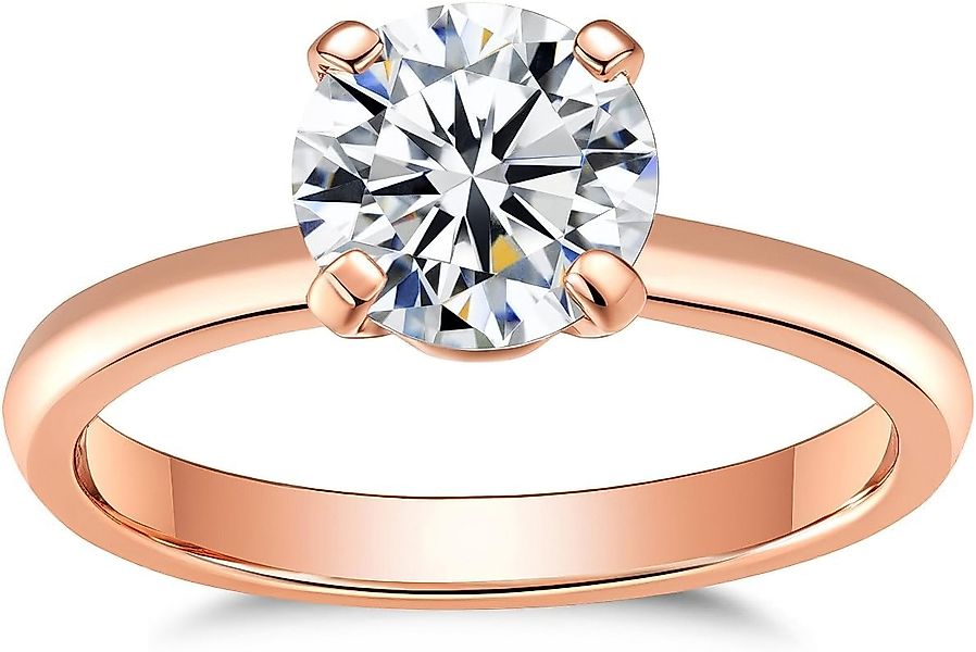 Jumpeak Diamantring Damen 585 Echtgold Ring, günstig online kaufen