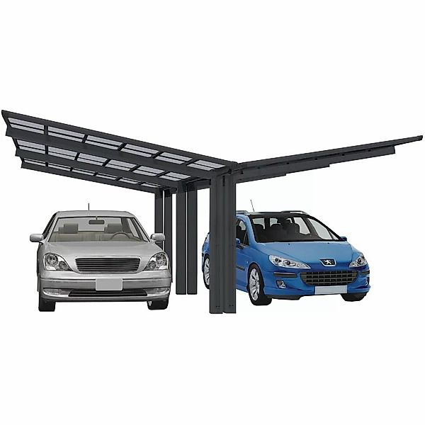 Ximax Alu Doppelcarport Linea Typ 110 Schwarz 548 x 495 cm Sonderfertigung günstig online kaufen