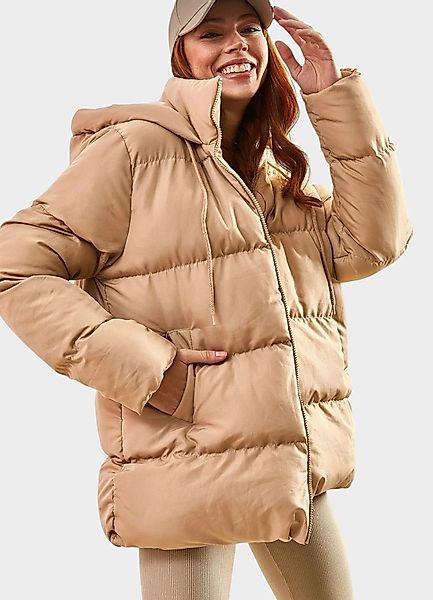 fashionshowcase Steppmantel Damen Jacke mit Kapuze günstig online kaufen