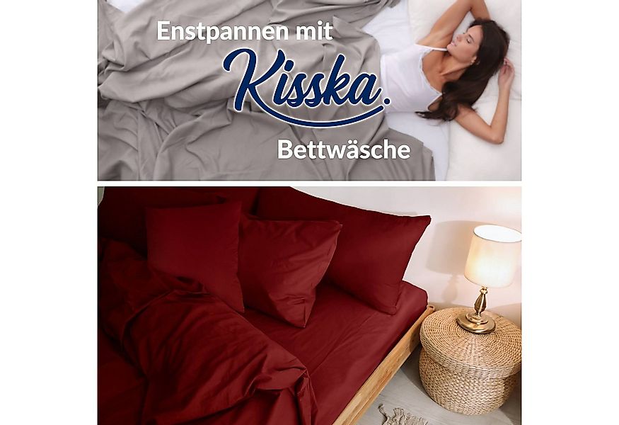 Kisska Kissenbezug LUNA Kissenüberzug Sofakissenbezug Kopfkissenbezug, (1 S günstig online kaufen