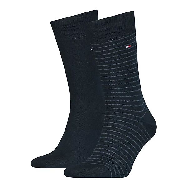 Tommy Hilfiger Small Stripe Classic Socken 2 Paare EU 43-46 Dark Navy günstig online kaufen