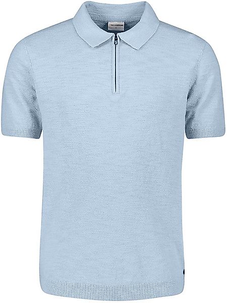 No Excess Half Zip Poloshirt Hellblau - Größe 3XL günstig online kaufen