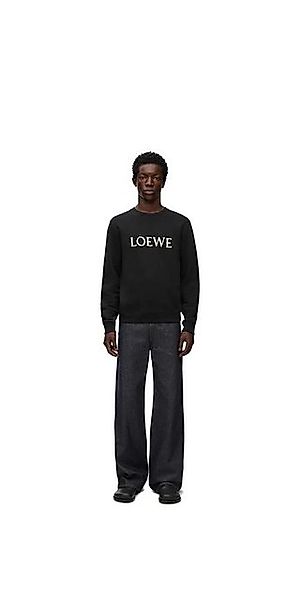 Loewe Rundhalspullover LOEWE Baumwoll Sweater Schwarz Herren XXL günstig online kaufen