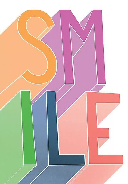 Poster Lifestyle Smile günstig online kaufen