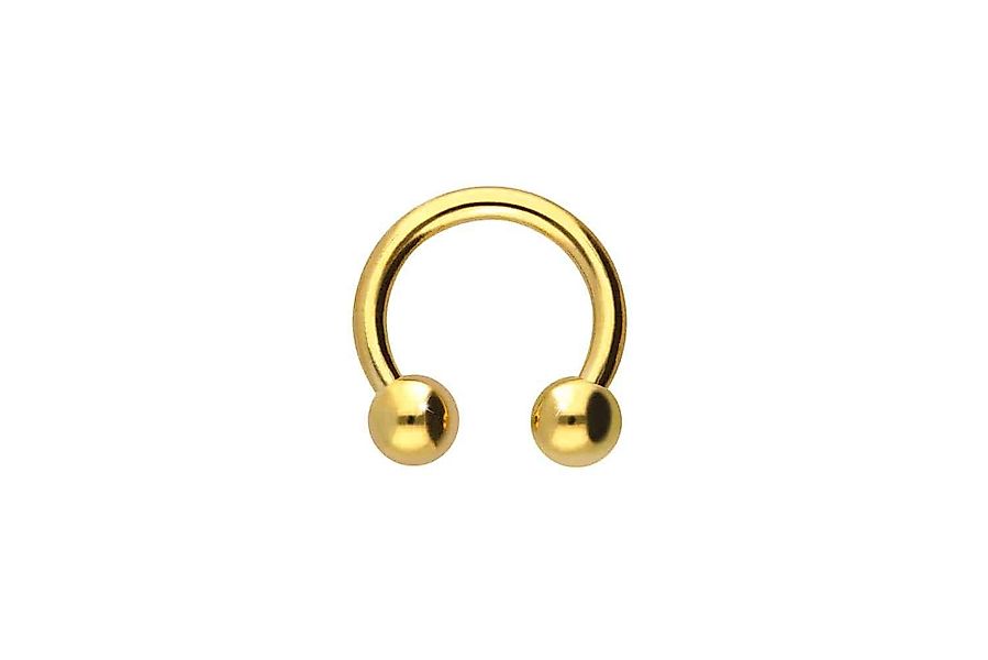 PIERCINGLINE Piercing-Set 18 Karat Gold Hufeisenring günstig online kaufen