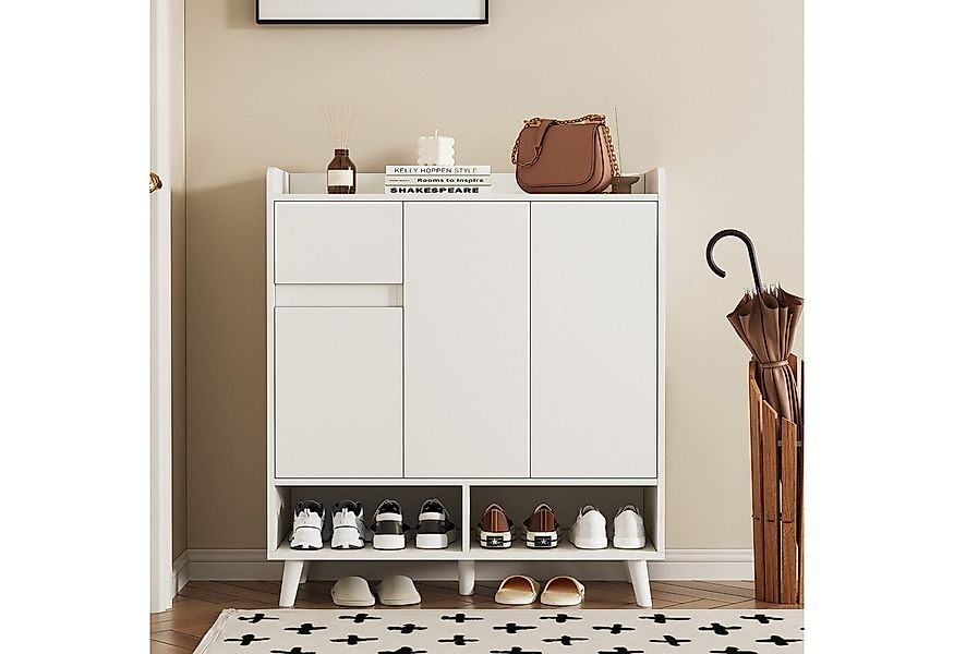 KLAM HOME Schuhschrank Schuhregal Kommode Sideboard mit verstellbaren Einle günstig online kaufen