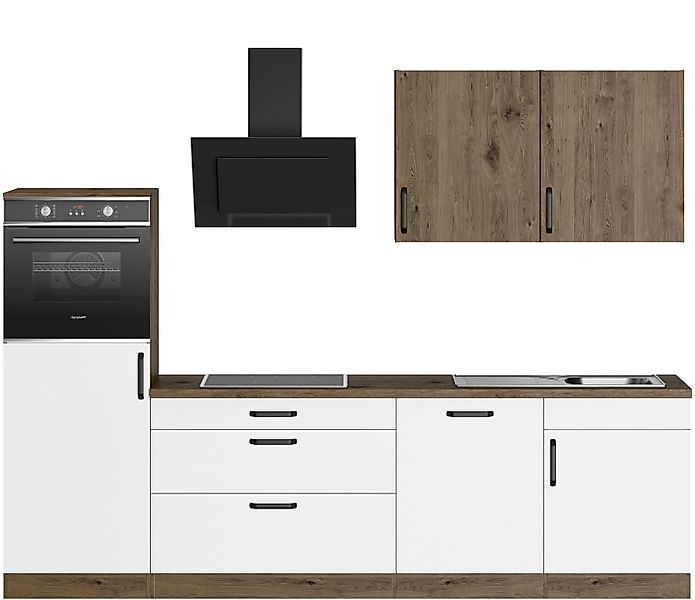 wiho Küchen Küchenzeile Elba, wahlweise mit Hanseatic E-Geräten, Breite 280 günstig online kaufen