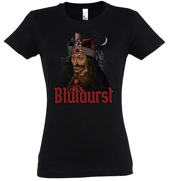 Urban Backwoods Print-Shirt Vlad III. Draculea Damen T-Shirt Pfähler Portra günstig online kaufen