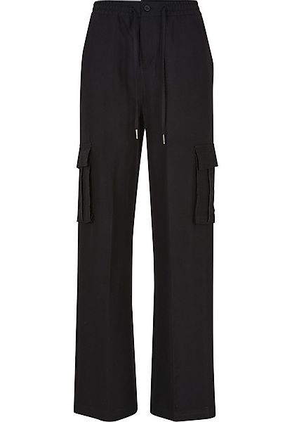 URBAN CLASSICS Stoffhose Urban Classics Damen Ladies Vicose Straight Leg Ca günstig online kaufen
