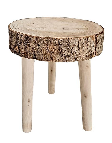 Meinposten Beistelltisch WOOD kleiner Couchtisch Hocker günstig online kaufen