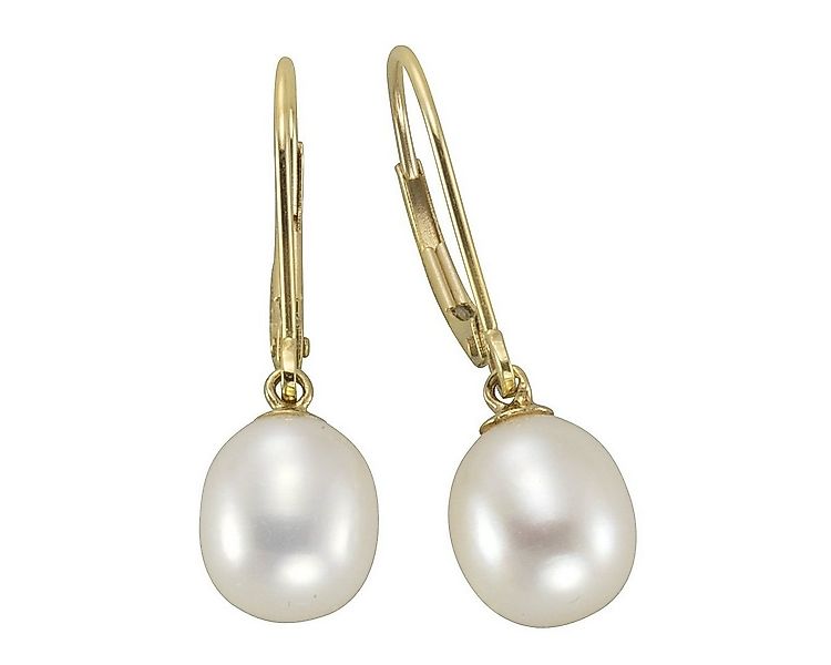 Vivance Paar Ohrhänger 375 Gold Perle 8-8,5mm günstig online kaufen