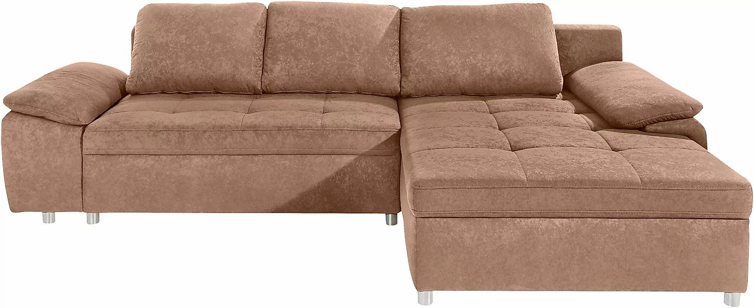 sit&more Ecksofa "Labene L-Form", wahlweise mit Bettfunktion und Bettkasten günstig online kaufen