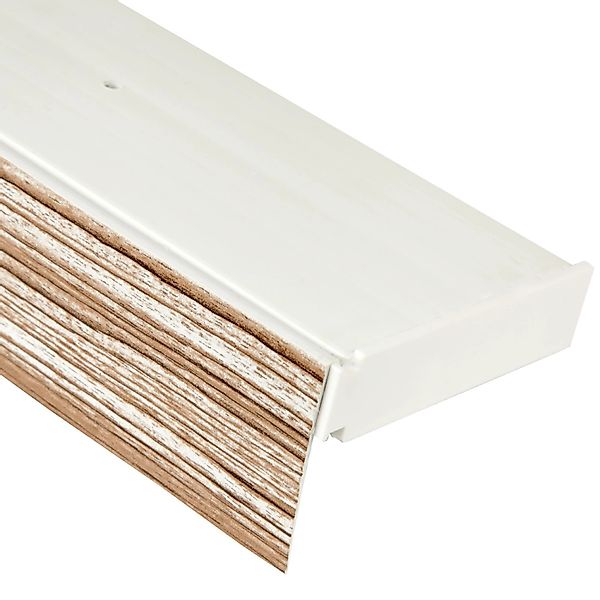 Bestlivings 90 cm Vorhangschiene mit Blende 2 Lauf Weiß günstig online kaufen