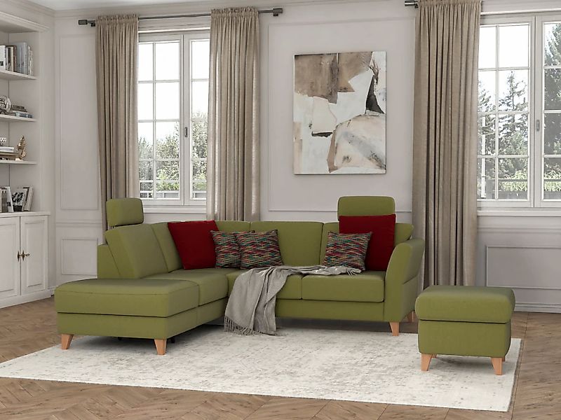 sit&more Ecksofa »Visby L-Form« Wahlweise mit Bettfunktion und Stauraum, fr günstig online kaufen