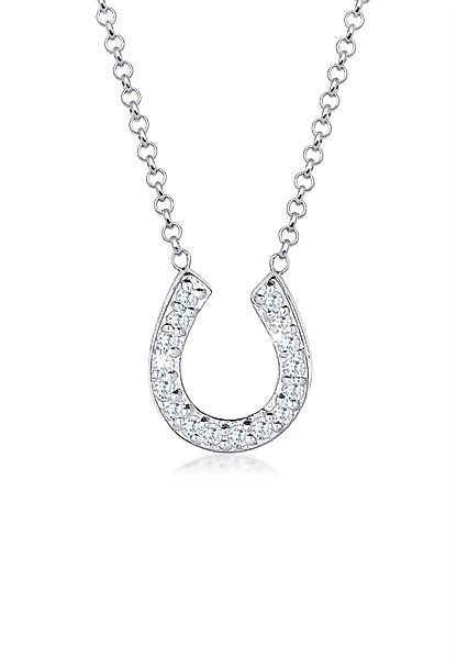 Elli Kette mit Anhänger Hufeisen Glück günstig online kaufen