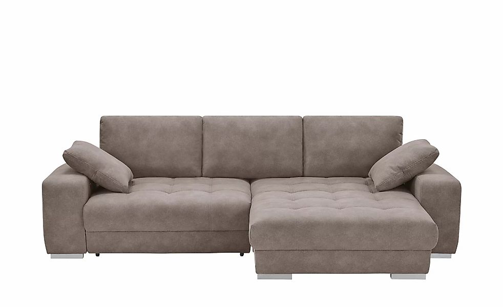 bobb Ecksofa  mit pflegeleichtem Bezugsstoff  Caro II  ¦ braun ¦ Maße (cm): günstig online kaufen