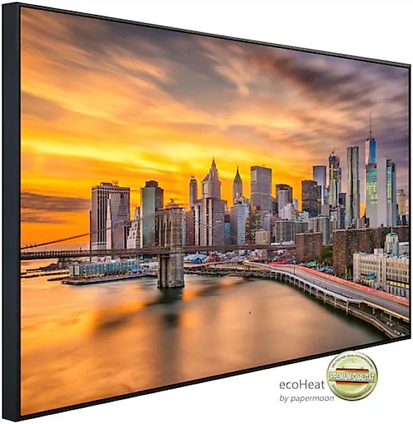 Papermoon Infrarotheizung »Manhattan Skyline Sonnenuntergang«, sehr angeneh günstig online kaufen