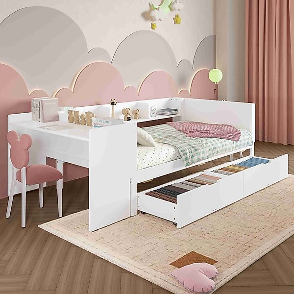 BlingBin Holzbett Kinderbett Multifunktionales Bett (1-tlg., günstig online kaufen