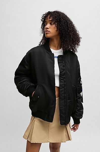 HUGO Blue Bomberjacke Falorri in Moiré Optik günstig online kaufen
