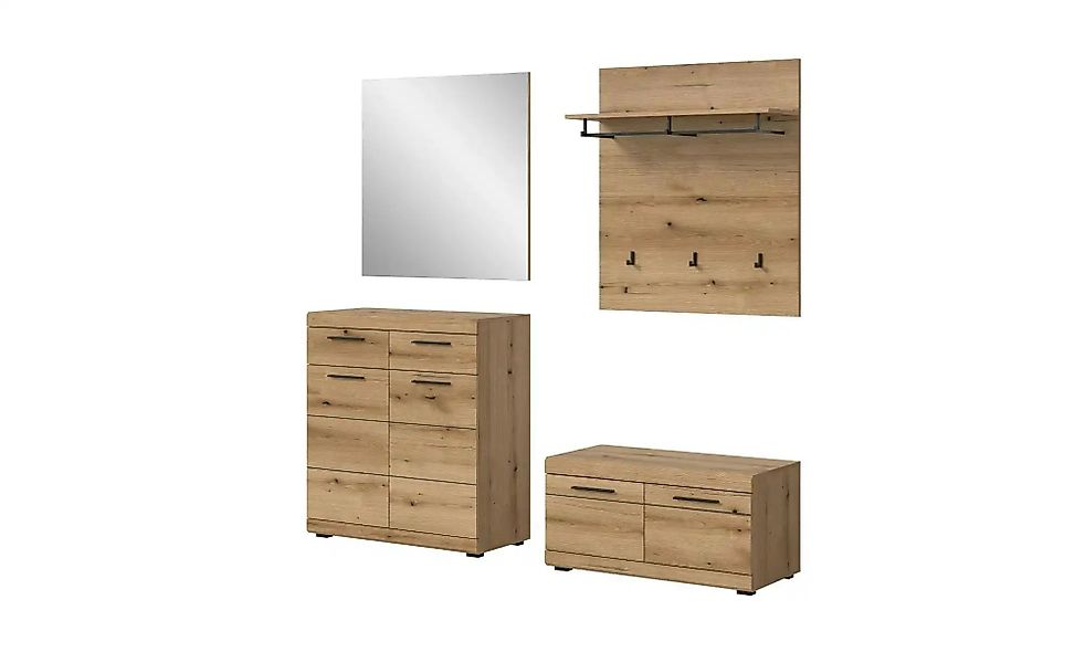 Garderobenkombination  Scout ¦ holzfarben ¦ Maße (cm): B: 195 H: 197 Garder günstig online kaufen