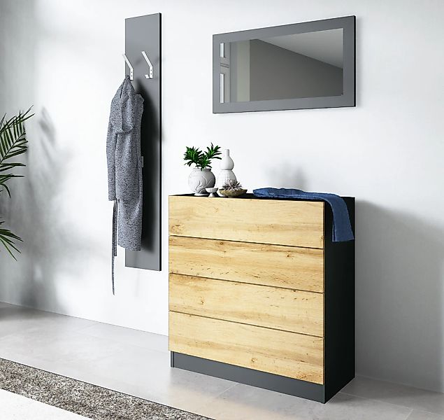 borchardt Möbel Garderoben-Set "Vaasa 3" Set, 3 Stk. tlg. günstig online kaufen