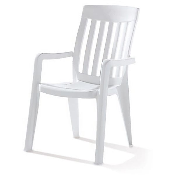 Sieger Gartenmöbel Gartenstuhl Palma Stapelsessel, weiß günstig online kaufen