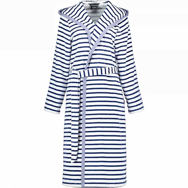 Cawö - Damen Bademantel Kapuze Breton 6596 - Farbe: navy - 16 - S günstig online kaufen