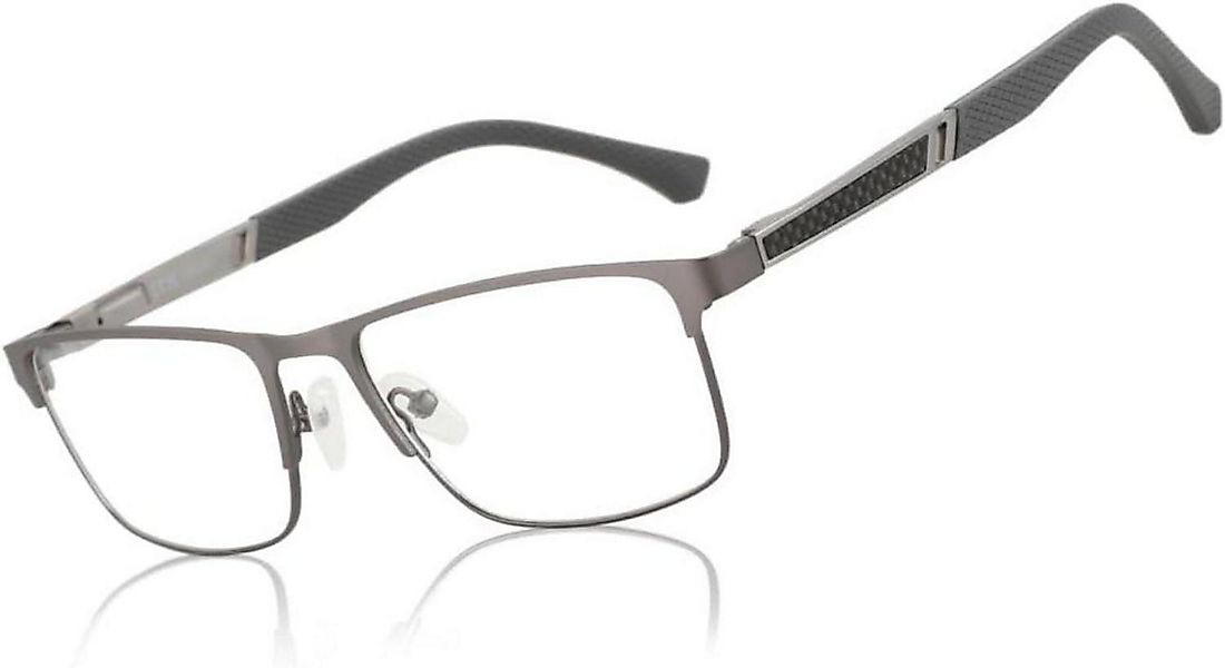 LuxusKollektion Wayfarer Herren Lesebrille Blaulichtfilter Metallgestell günstig online kaufen