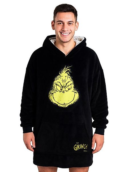United Labels® Kapuzenpullover Grinch Oversize Cozy Hoodie Übergroße Flausc günstig online kaufen