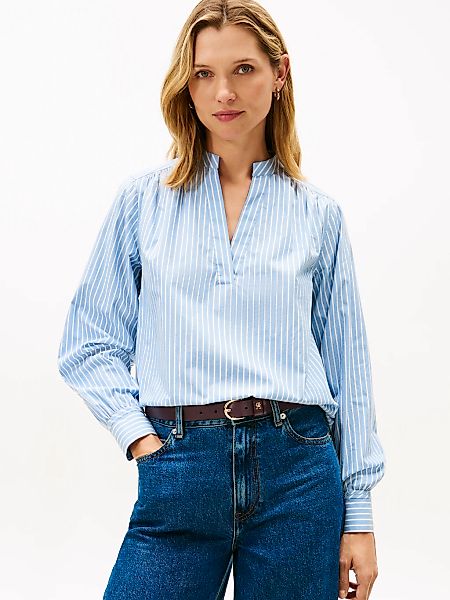 Tommy Hilfiger Shirtbluse "POPLIN V-NK BLOUSE" günstig online kaufen