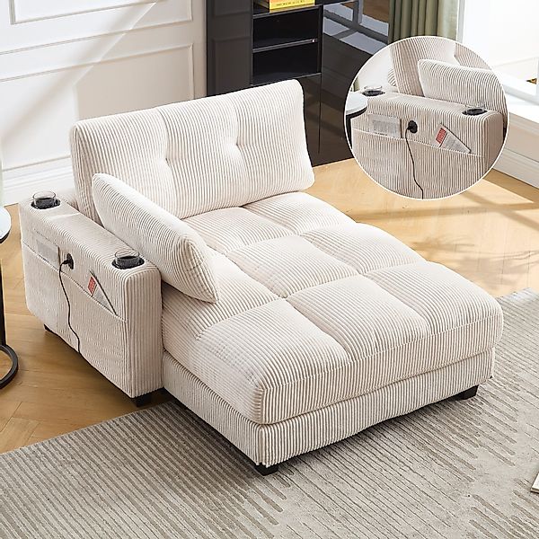 SinLaw Schlafsofa Einzel-Relaxsofa, stilvolles Wohnzimmersofa, Armlehnen günstig online kaufen