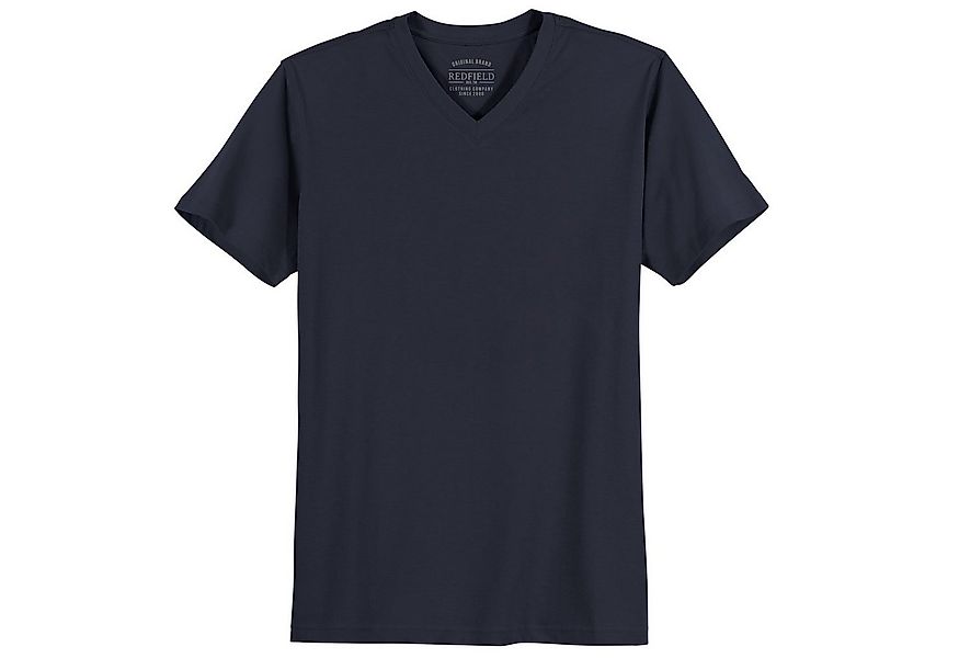 redfield V-Shirt T-Shirt V-Ausschnitt dunkelblau Redfield Übergröße günstig online kaufen