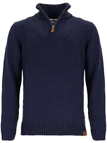 tomBrook Troyer Herren Strickpullover Uni - Pullover mit Stehkragen und Rei günstig online kaufen