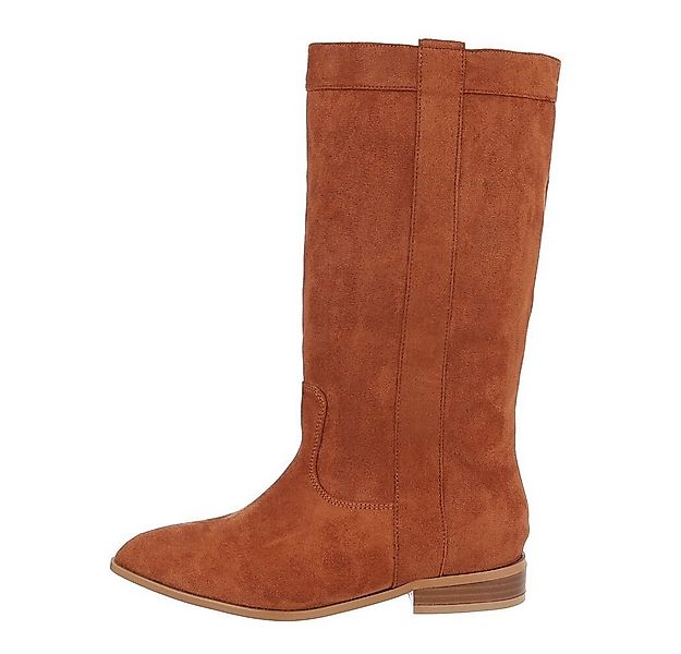 Ital-Design Damen Cowboyboots Western Westernstiefel Blockabsatz Flache Sti günstig online kaufen