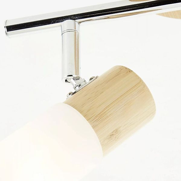 Deckenstrahler Babsan, Länge 27,5 cm, holz hell, 2-flg. günstig online kaufen